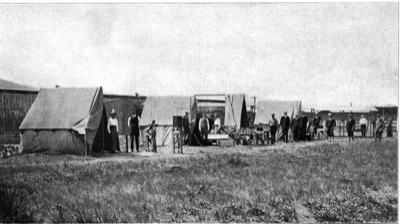 Instruments and Observors. Naval Observatory Eclipse Expedition, Baker, Oregon, June 8, 1918. Published in <em>Popular Astronomy</em>. V.27 1919, Goodsell Observatory. Northfield, MN