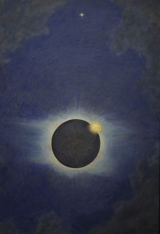 Howard Russell Butler, American, 1856–1934. Solar Eclipse, Lompoc 1923. Oil on canvas. Princeton University, gift of H. Russell Butler Jr. (PP351)