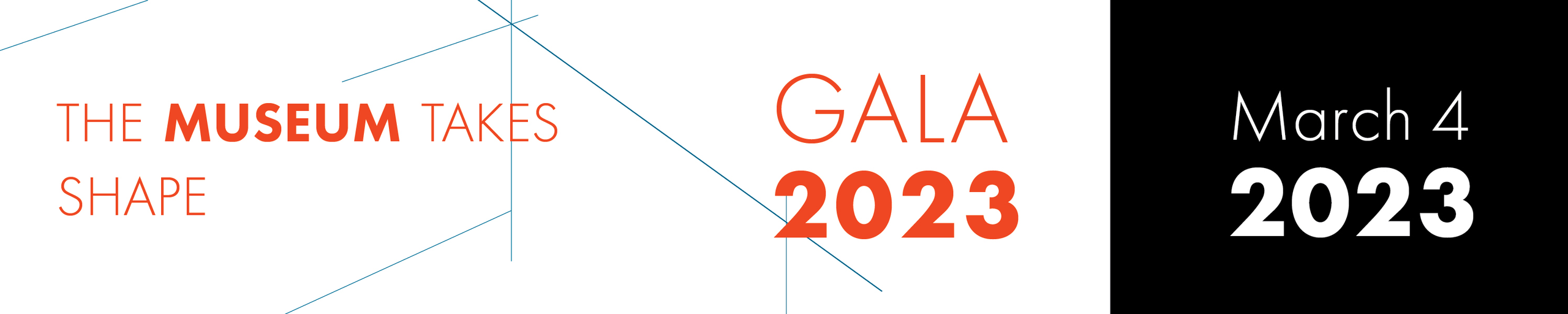 The museum takes shape, gala March 4, 2023.