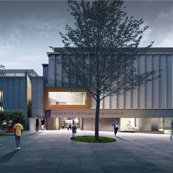 Architect's illustration of the New Princeton University Art Museum