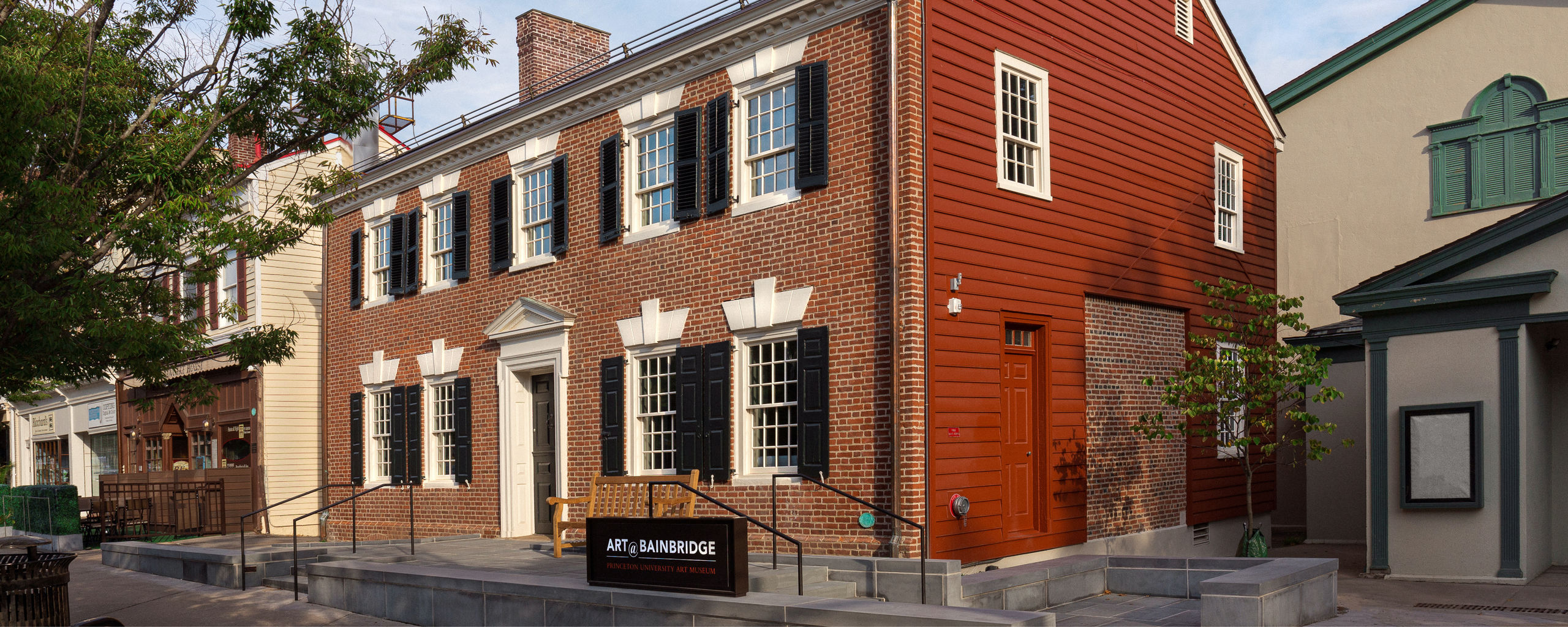 Brick and sided exterior of the Art@Bainbridge building.